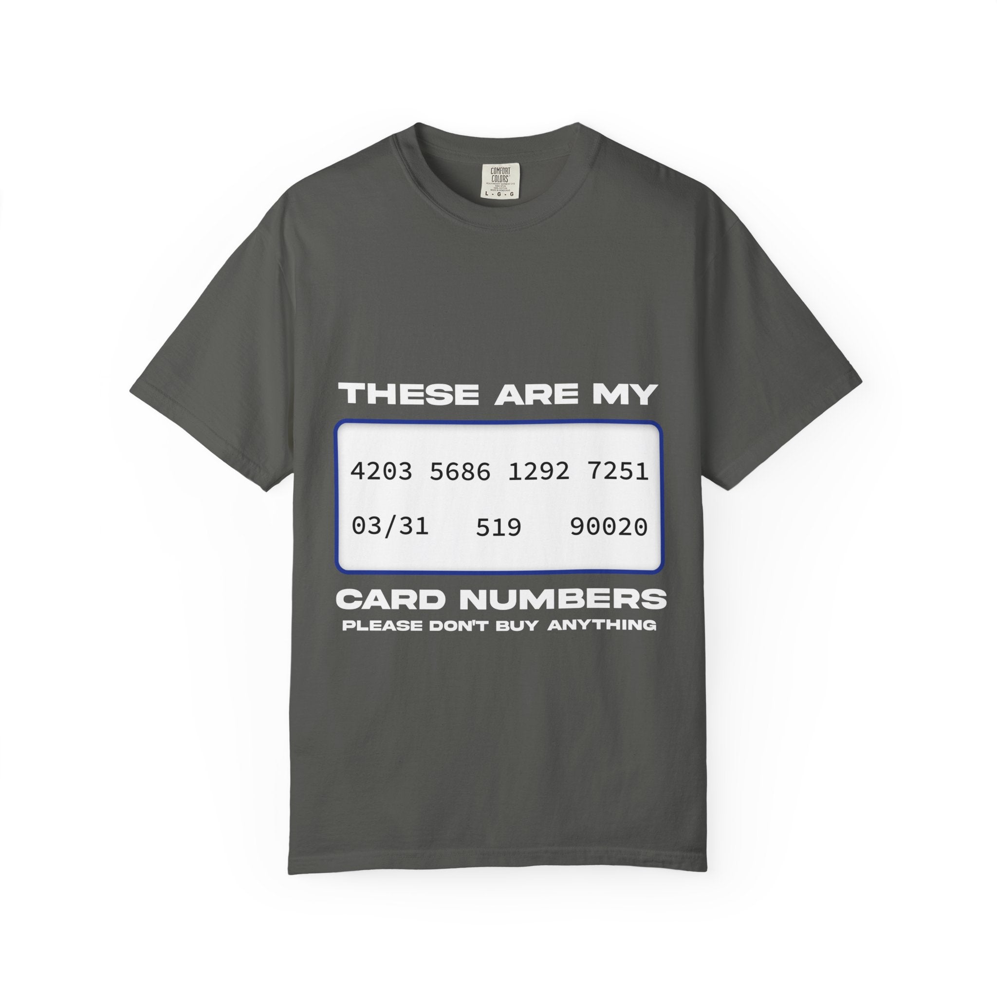 these are my card numbers