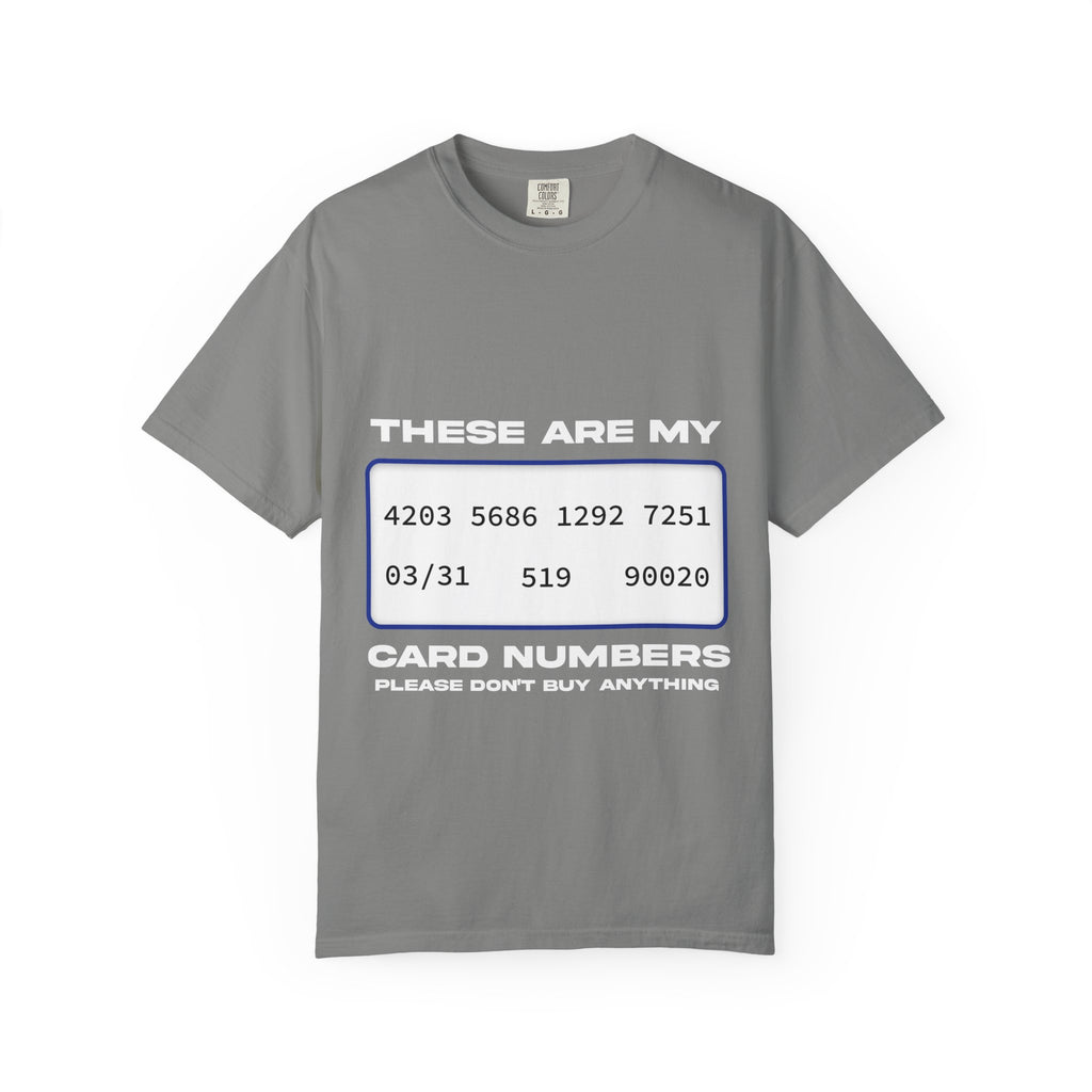 these are my card numbers