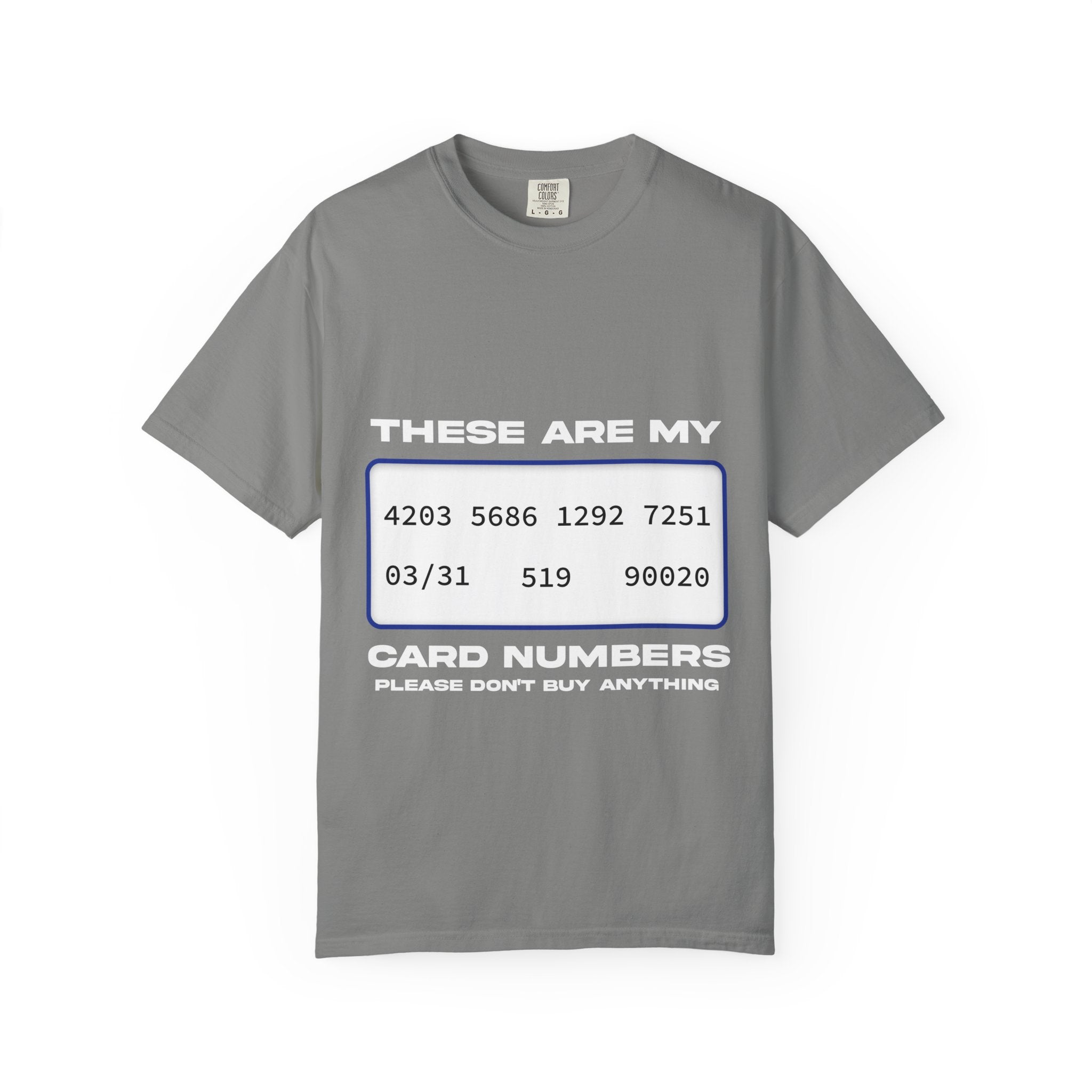 these are my card numbers