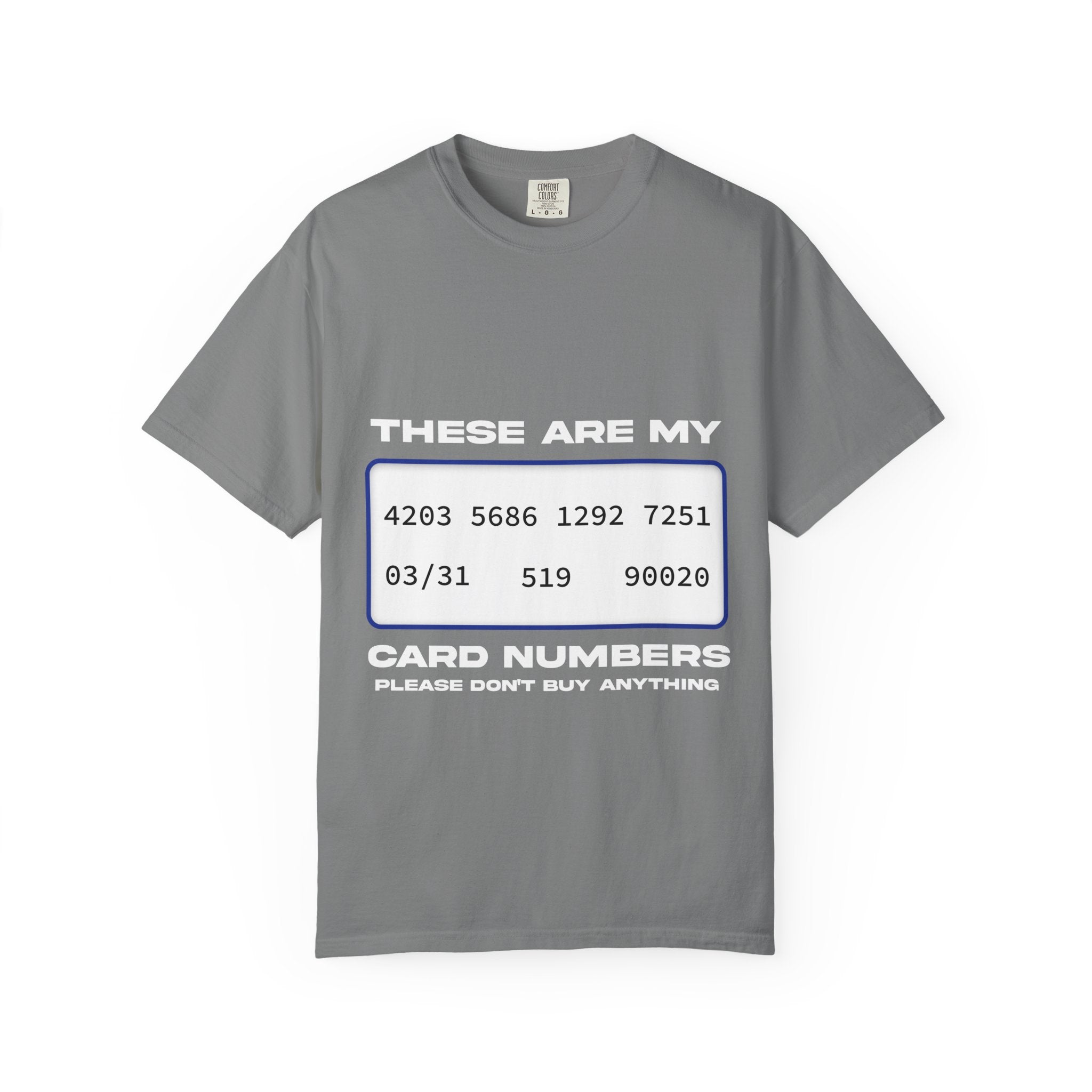 these are my card numbers