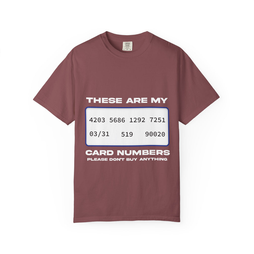 these are my card numbers