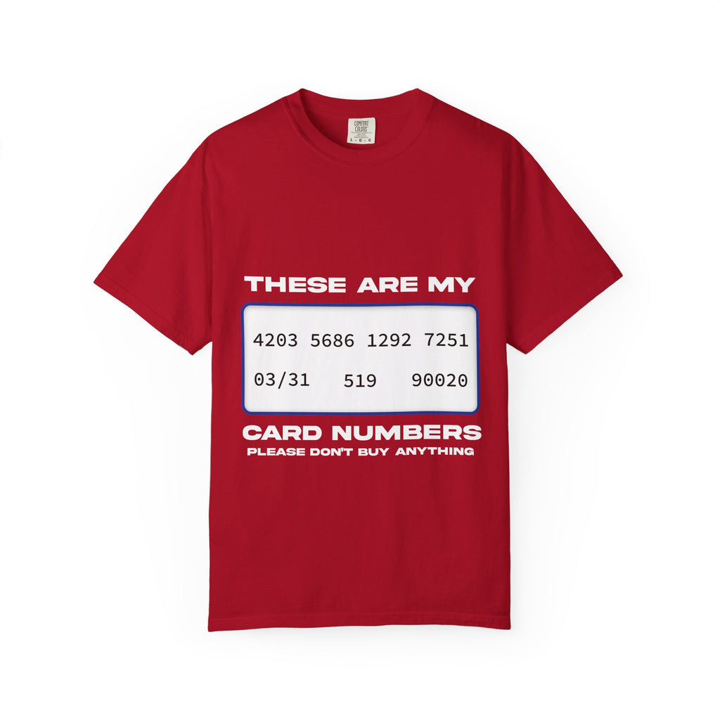 these are my card numbers