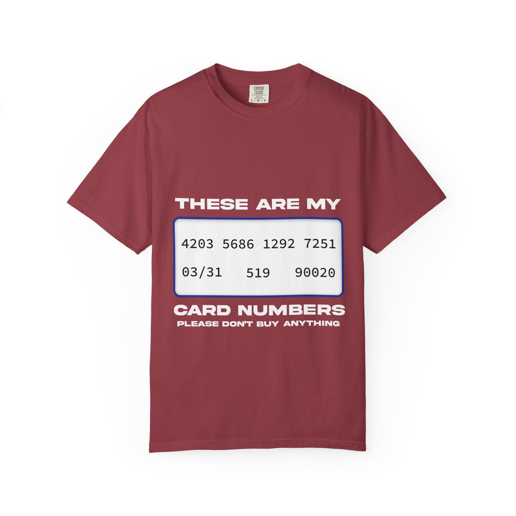 these are my card numbers